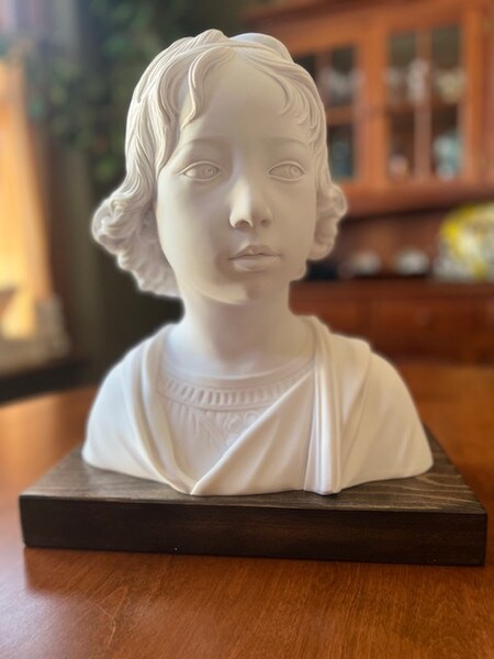 Bust of Boy Museum Andrea della Robbia Statue Reproduction Sculptures